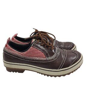 Sorel Women's Brown Tivoli NL1628-610 Leather Lace Up Duck Shoes Size 8